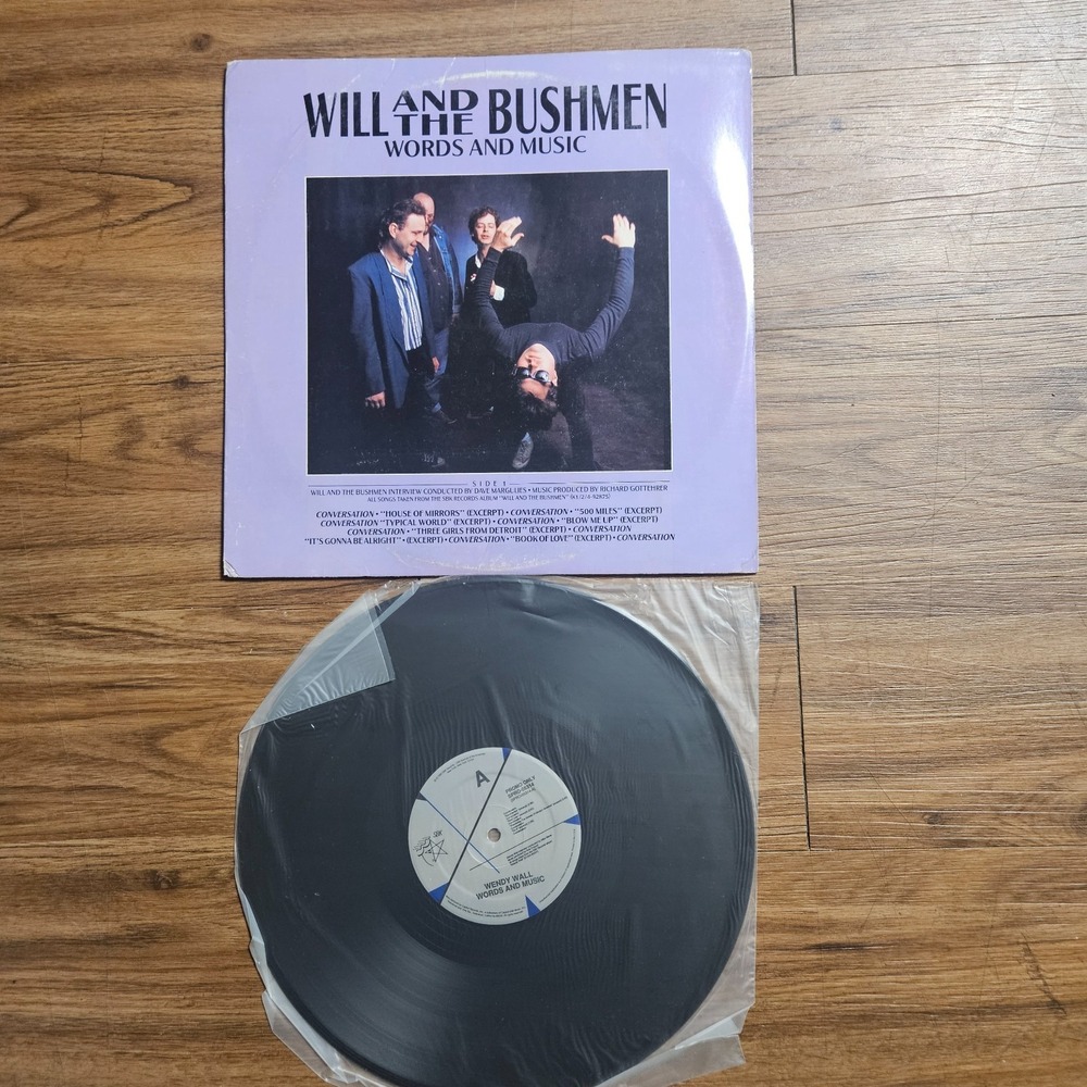 Will And The Bushmen, Wendy Wall – Words And Music SBK 1989 PROMO VG+ EX/EX